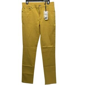 Versace Collection Men's Slim Fit Mustard Yellow Pants‎ 32 Made in Italy